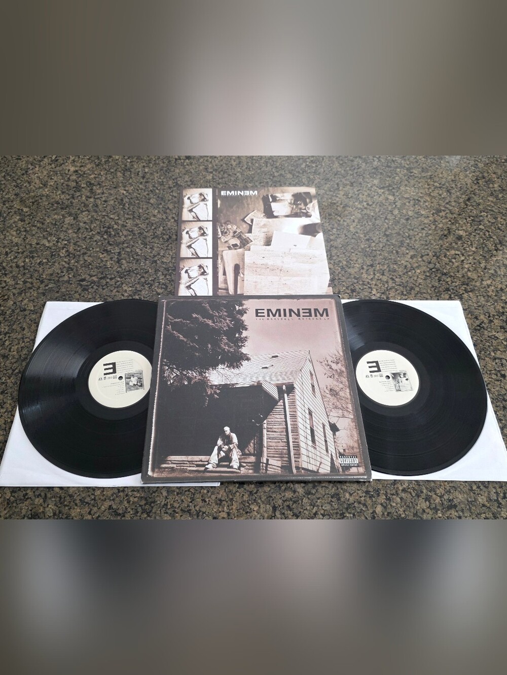 Eminem The Marshall Mathers Aftermath Rap Hip Hop Vinyl 2 X LP Vinyl 2000 rare